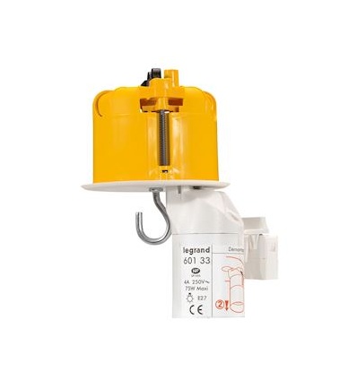 Boîte luminaire Batibox cloisons sèches couvercle DCL pour point de centre