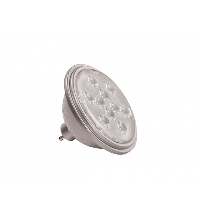 LED QPAR111 GU10, 13°, gris argent, 2700K, 730lm