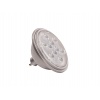 LED QPAR111 GU10, 13°, gris argent, 2700K, 730lm