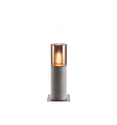 LISENNE 40, borne, gris verre fumé, E27 23W max., IP54