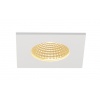 PATTA-1 encastré plafond, carré, blanc, 12W, 3000K, 38°, alim incluse