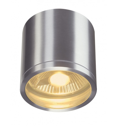 ROX CEILING plafonnier, rond, alu brossé, QPAR111, max. 50W