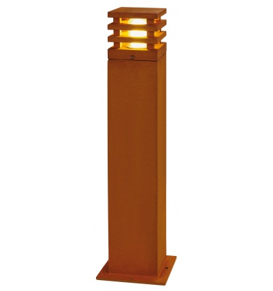 RUSTY LED 70 CARRE, borne, fonte rouillée, LED 3000K, IP55