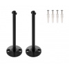 Supports longs pour câble tendu T.B.T, noir, 2 pièces, 16cm