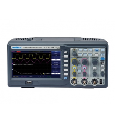 DOX2100B OSCILLOSCOPE NUMERIQUE 2X100MHZ 7"USB RJ45 1Gs/s