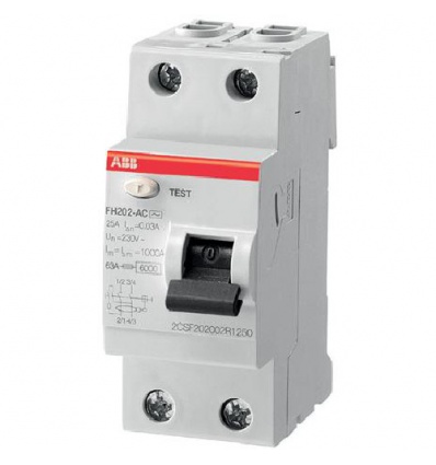 Disjoncteur bipolaire 16A ABB phase+neutre C16A/4.5kA