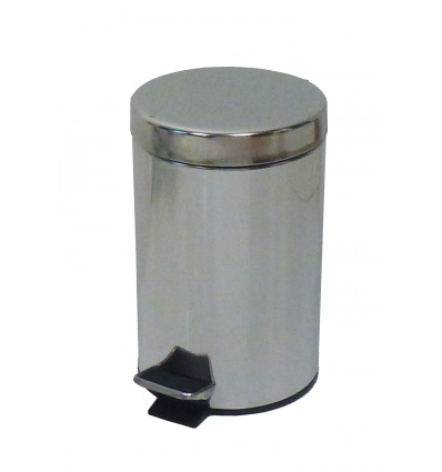 COLLECTEUR à pédale 5L inox miroir