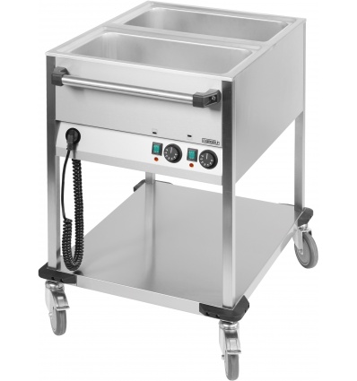 Chariot bain-marie à eau 2 x GN 1/1 CCBM2V