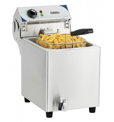 Friteuse électrique avec vanne de vidange 7 litres CFEV7