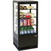 Mini vitrine réfrigérée positive 78L Noire CVR78LN