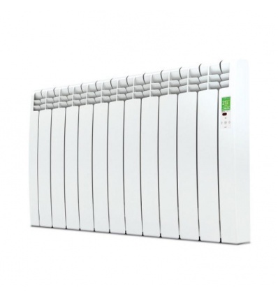 Radiateur électrique connecté horizontal à fluide caloporteur série D Wifi blanc 1500W