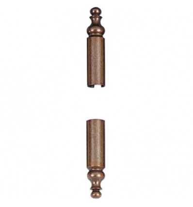 Demi cache-fiches en laiton GC 839 finition bronze Ø 16 mm pour fiches Exacta 495 menuiserie bois boîte de 20