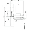 Ensembles fiches complètes mâles + femelles noeud plat Ø 13 mm pour menuiserie bois 075 avec butée à bille boîte de 25