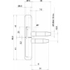 Ensembles fiches complètes mâles + femelles noeud plat Ø 13 mm pour menuiserie bois 085 avec butée à bille boîte de 25