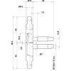 Fiches menuiserie bois - à visser nœuds à vases - fiches complètes boîte de 2