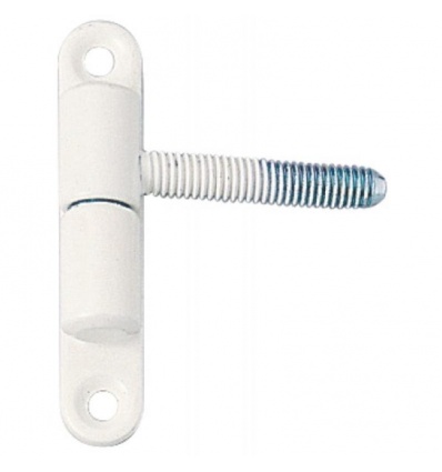 Fiche paumelle complète pour menuiserie PVC Ø 13 mm - boîte de 10 blanc