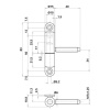 Fiche complète menuiserie PVC Ø 15 mm - P50 boîte de 25