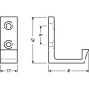 Patère aluminium 1 crochet type 139