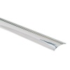 Seuil adhésif plat inox brillant en 1,1 x 30 x 2700 mm