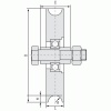Roue à gorge ronde 310 diamètre 160 mm - 1 roulement pour roues à roulements à billes