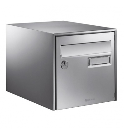 Boîte aux lettres inox Loft anticorrosion - simple face - L 300 x H 290 x P 410 mm