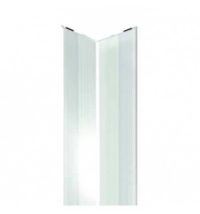 Cornière adhésive de protection d'angle inox satiné 25 x 25 x 3000 mm