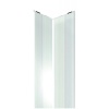 Cornière adhésive de protection d'angle inox satiné 25 x 25 x 3000 mm