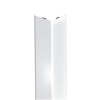 Cornière adhésive de protection d'angle acier revêtu PVC blanc 50 x 50 x 3000 mm