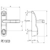 Module Antipanique PREMIUM EVOLUTION PE1323 MEBC finition inox