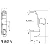 Module extérieur a trou de cylindre