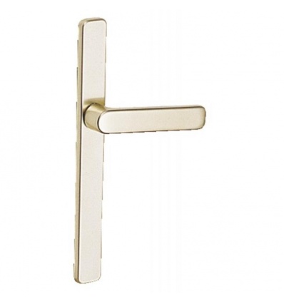 Béquille double seule aluminium Ton laqué blanc Saillie réduite 28 mm RIVIERA pour porte épaisseur 58 à 68 mm