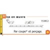  Kit ferrure queue de carpe 4 pièces noir pour volet double 1538C24