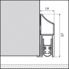 Profil Elegance cassette 1000 mm pour menuiserie bois ou métal