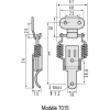 Fermeture à levier et crochet inox inox 18/8 - modèle 7015 boîte de 5