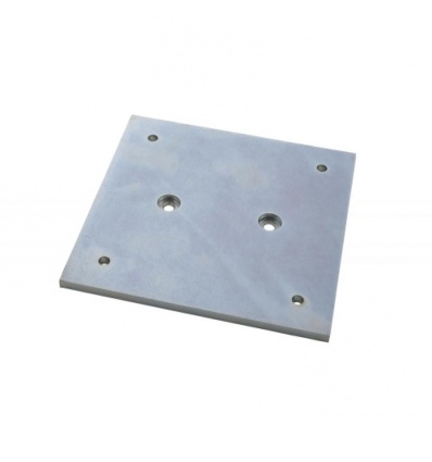 Platine de fixation au sol pour pied Elliptique 150 x 150 x 5 mm