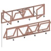 Profil de recouvrement pour ferme imposte OL 90 blanc 9010 en 3000 mm