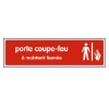 Plaquette signalétique plexiglas de couleur Pictogramme homme