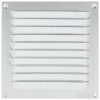 Grille d'aération estampée aluminium avec moustiquaire nylon 300 x 300 mm