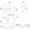 Serrure en applique multifonction réversible à déverrouillage électrique type 52N