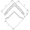 Protection d'angle en caoutchouc Angl'isol® - à alvéoles plates - usage intérieur et extérieur coloris gris