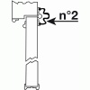 Anti pince-doigts Garomin®n°2 pour portes intérieure/extérieure coloris blanc