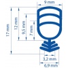 Joint de rénovation pelable pour menuiserie PVC en rouleau de 25 ml