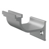 Support à visser - en aluminium - largeur 60 mm - pour profil Bio Form 40