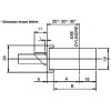 SERRURE 3 P ELECTA ROULEAU AXE 25