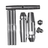 kit de pose inox 316 pour câble inox Ø 4 mm montage orientable entre fers plats