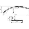 Seuils de rattrapage de niveau petit socle 51 x 2700 mm finition naturel