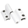 Paumelle à clamer 2 lames type Grip+ pour fenêtre alu rainure européenne gauche (poignée à droite) blanc 9010 B50