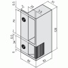 Gâche électrique en applique droite tirante - aluminium pour serrures verticales