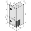 Gâche électrique en applique droite tirante - aluminium pour serrures verticales