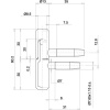 Fiches femelles noeud plat pour menuiserie Ø 13 mm 070 avec butée à bille boîte de 600